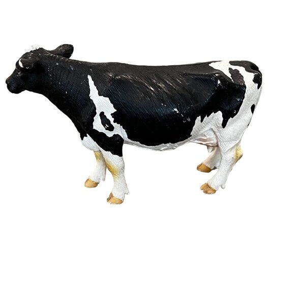 Schleich Retired Black White Holstein Farm Animal Toy - Picture 2 of 10